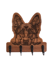 Custom Peeking Dog Wall Hanger