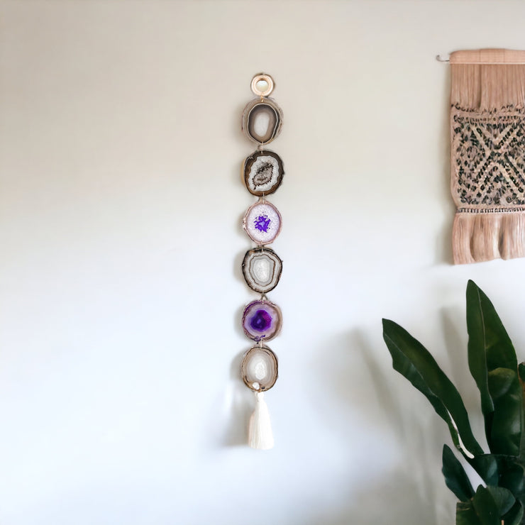 Amethyst Agate Garland | No Leather - Mod North & Co.