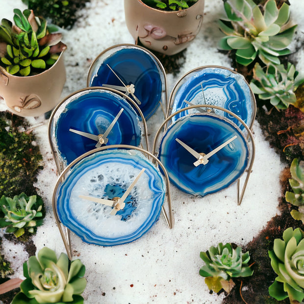 Blue Agate Clock Collection | Ready to Ship - Mod North & Co.