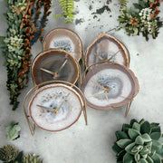 Natural Agate Clock Collection No. 2 | Ready to Ship - Mod North & Co.