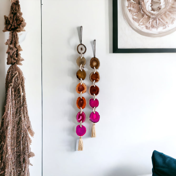 Magenta Sunset Agate Garland - Mod North & Co.