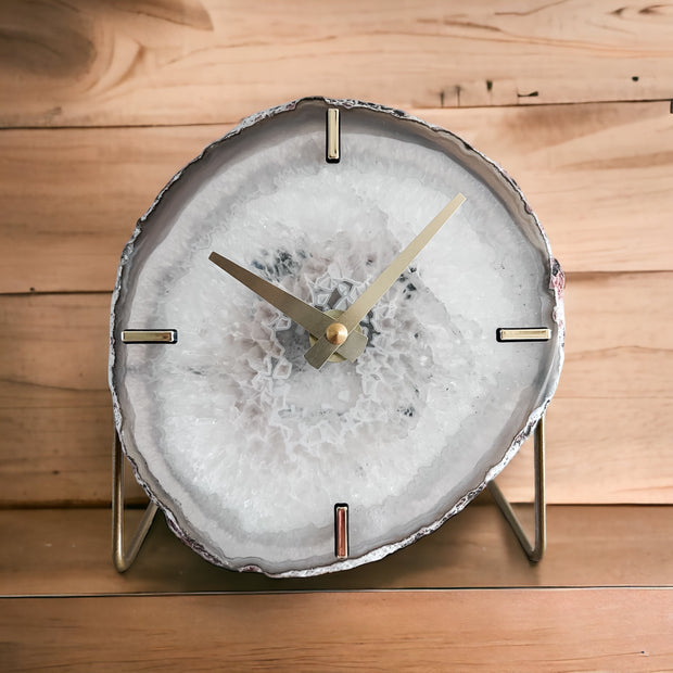 White Agate Clock - Mod North & Co.