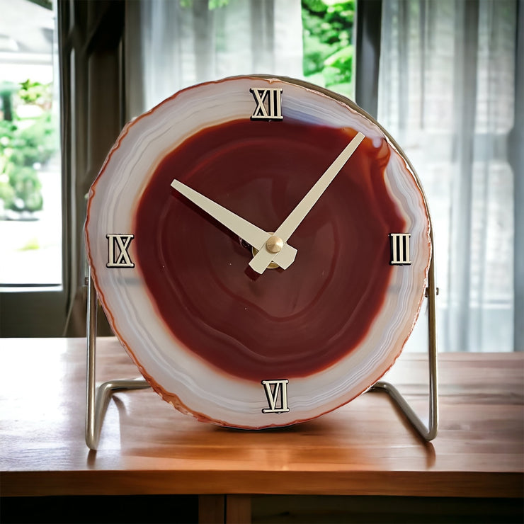 Red Agate Clock | Ready to Ship - Mod North & Co.