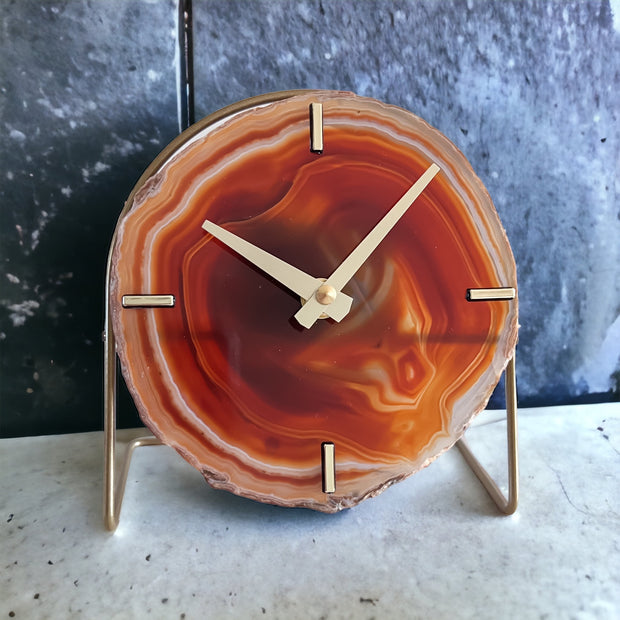 Red Agate Clock | Ready to Ship - Mod North & Co.