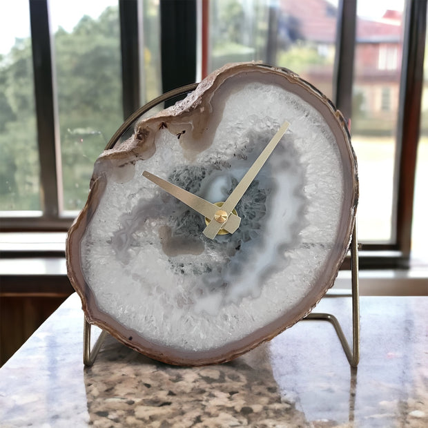 Natural Agate Clock - Mod North & Co.