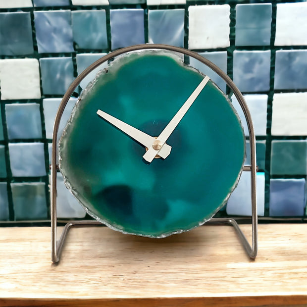Green Agate Clock - Mod North & Co.