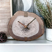 Cream/Natural Agate Wall Clock (9 Inch) - Mod North & Co.
