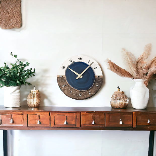 Henri Wall Clock (8 Inch) | Choose Your Agate - Mod North & Co.