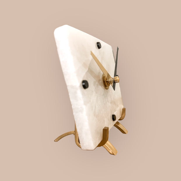 Freja Rose/White Quartz Clock - Mod North & Co.