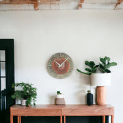 Amber x Wood Wall Clock (8 Inch) - Mod North & Co.