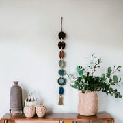 Jackson Brown, Green & Teal Agate Wall Hanging – Handcrafted Boho Garland (Multiple Sizes)