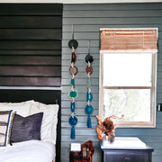 Jackson Brown, Green & Teal Agate Wall Hanging – Handcrafted Boho Garland (Multiple Sizes)