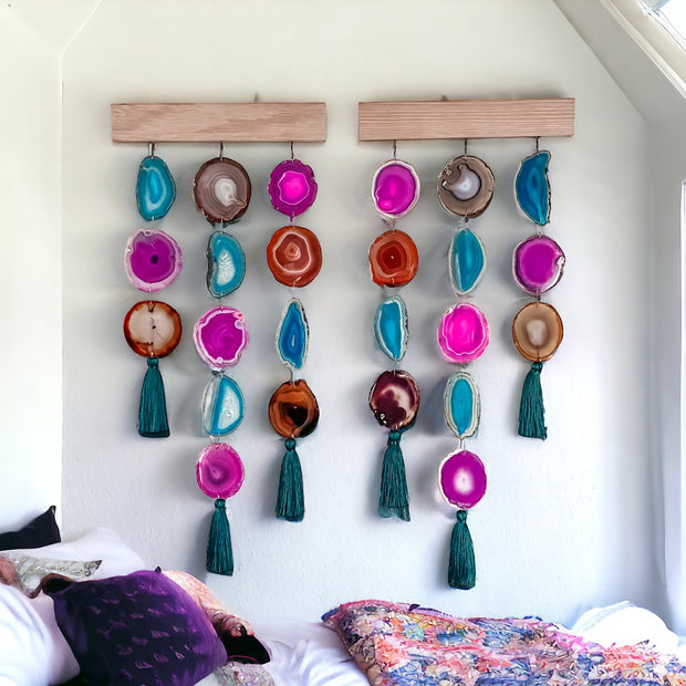 Magenta Teal Uma Hanging (Pair or Single) - Mod North & Co.