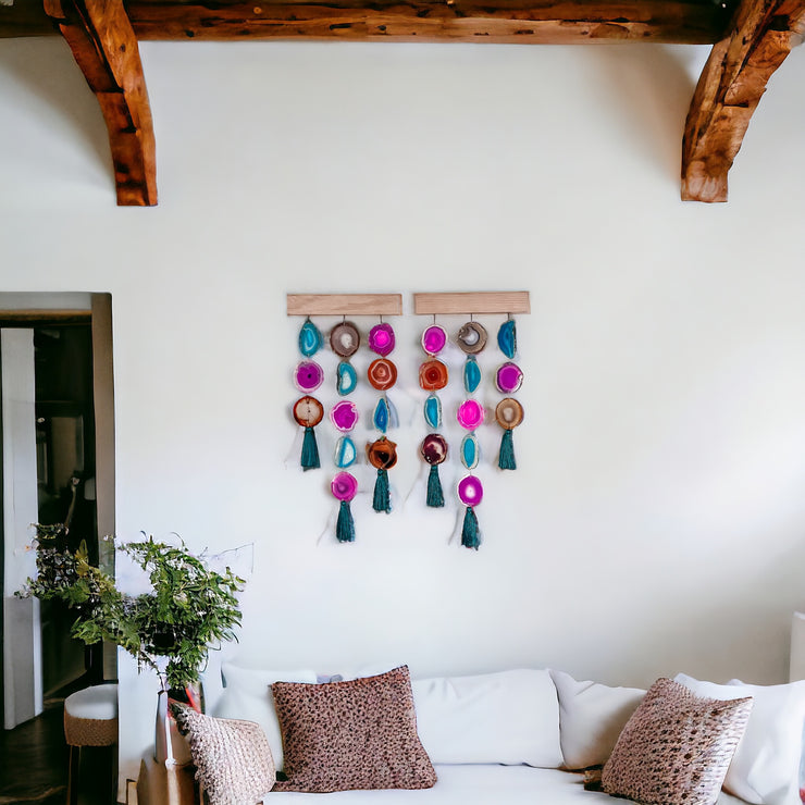 Magenta Teal Uma Hanging (Pair or Single) - Mod North & Co.