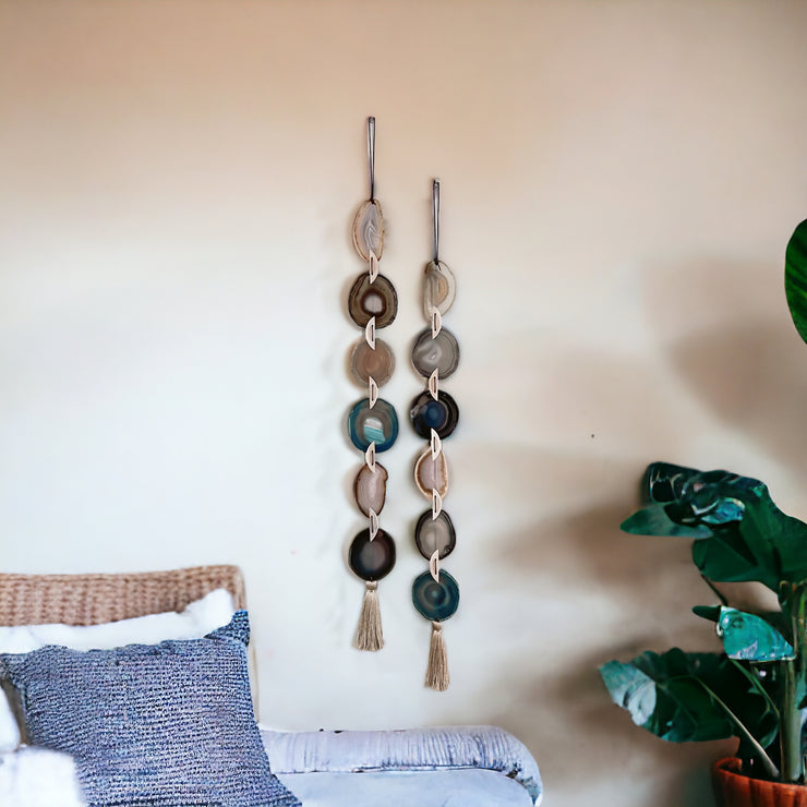 Teal Umber Agate Garland - Mod North & Co.