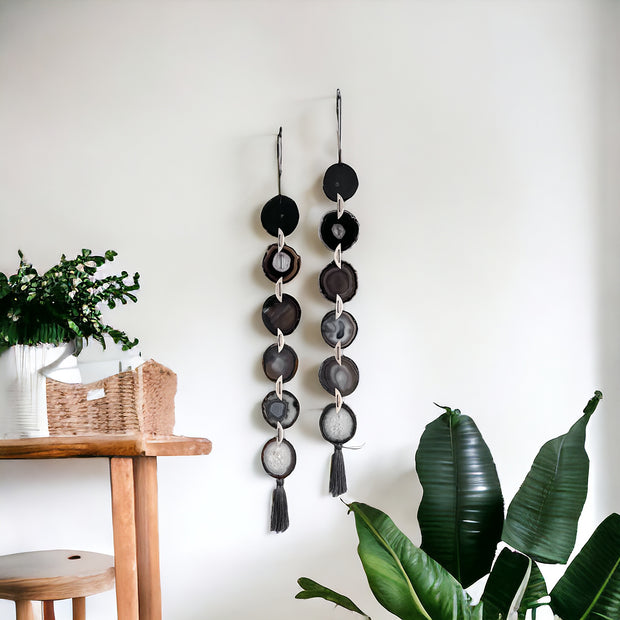 Black Ombre Agate Garland - Mod North & Co.