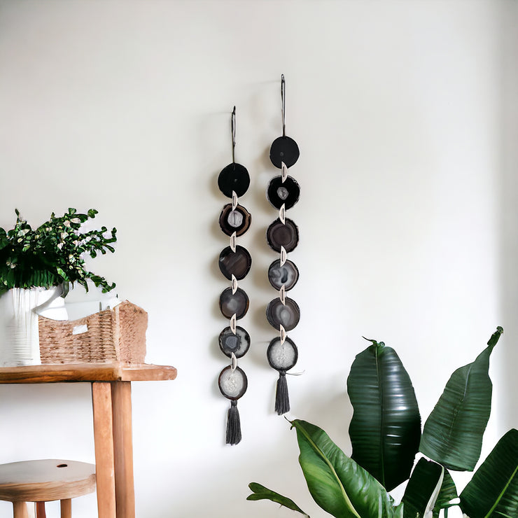 Black Ombre Agate Garland - Mod North & Co.