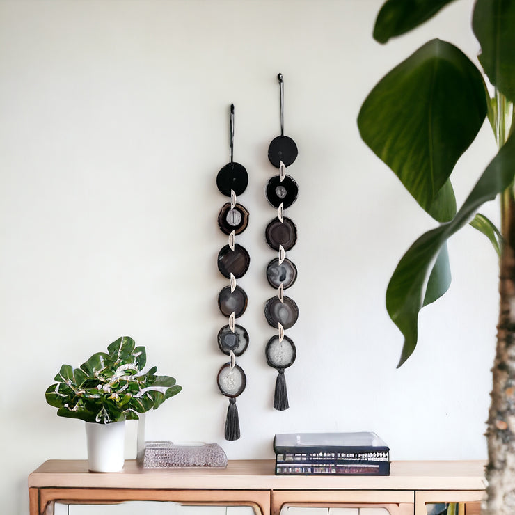 Black Ombre Agate Garland - Mod North & Co.
