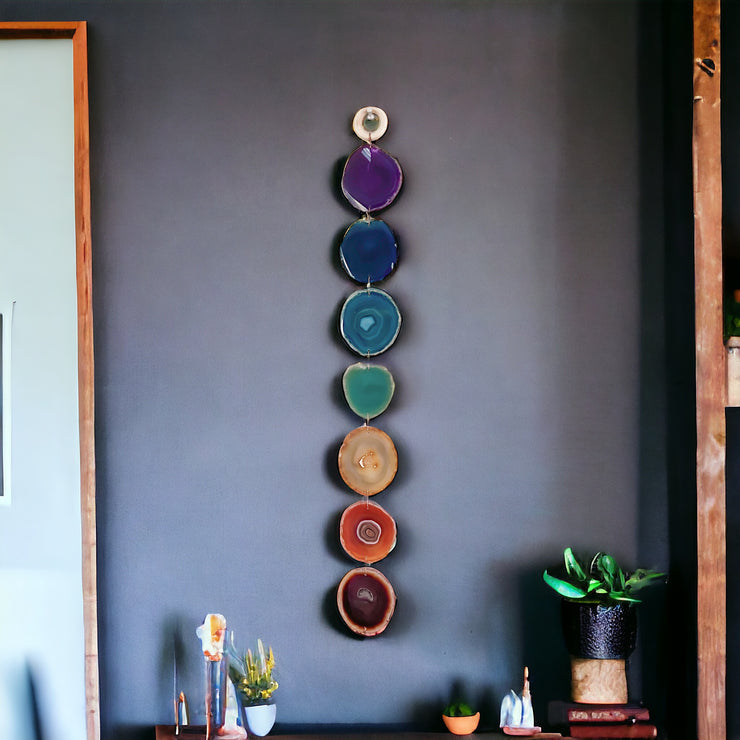 Chakra/Rainbow Agate Garland | No Leather - Mod North & Co.