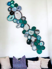 36-Piece Emerald Agate Dimensional Wall Art - Mod North & Co.