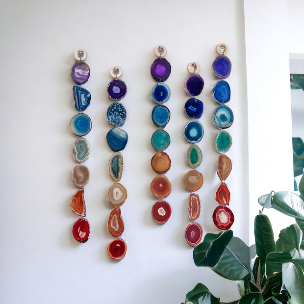 Chakra/Rainbow Agate Garland | No Leather - Mod North & Co.