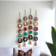 Southwest Boho Agate Garland – Handcrafted Boho Wall Hanging