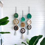 Juniper Agate Garland – Handcrafted Boho Wall Hanging