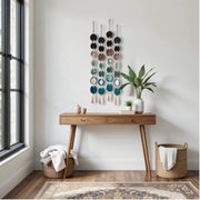 Jackson Brown, Green & Teal Agate Wall Hanging – Handcrafted Boho Garland (Multiple Sizes)