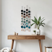 Jackson Brown, Green & Teal Agate Wall Hanging – Handcrafted Boho Garland (Multiple Sizes)