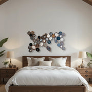 Neutral Harmony Agate Wall Art Set - 41 Piece | DIY Installation