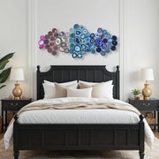 Radiant Spectrum Agate Wall Art Set - 64 Piece | DIY Installation