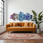 Radiant Spectrum Agate Wall Art Set - 64 Piece | DIY Installation