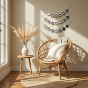 Esme Umber Horizontal Agate Garland – Handcrafted Boho Wall Hanging