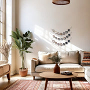 Esme Umber Horizontal Agate Garland – Handcrafted Boho Wall Hanging