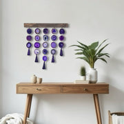 Amethyst Uma Agate Wall Hanging (24 Inch) – Handcrafted Boho Wall Décor