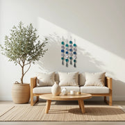 Coastal Glam Agate Garland – Handcrafted Ocean-Inspired Wall Hanging