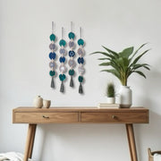 Coastal Glam Agate Garland – Handcrafted Ocean-Inspired Wall Hanging