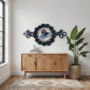 Monochrome Eclipse Agate Wall Art Set – 25 Piece | DIY Installation
