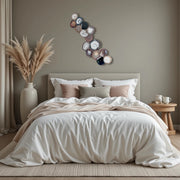 Umber Drift Agate Wall Art Set – 15 Piece | DIY Installation