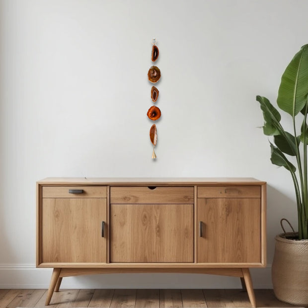 Mesa Chime Agate Garland – Handcrafted Boho Wall Hanging
