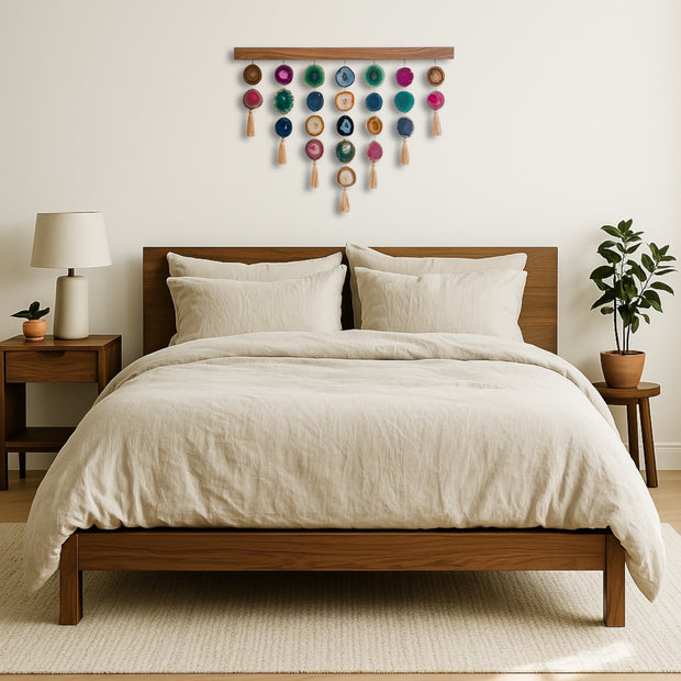 California Uma Agate Wall Hanging (24 & 36 Inch) – Handcrafted Boho Wall Décor