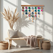 California Uma Agate Wall Hanging (24 & 36 Inch) – Handcrafted Boho Wall Décor