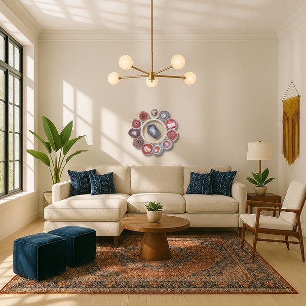 Sierra Mesa Agate Wall Art Set – 12 Piece | DIY Installation