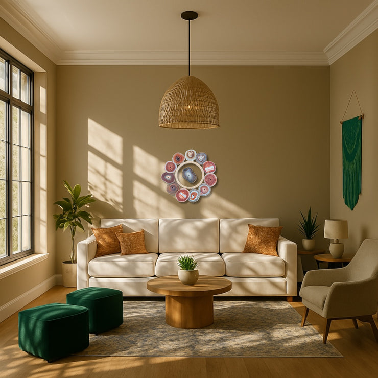 Sierra Mesa Agate Wall Art Set – 12 Piece | DIY Installation