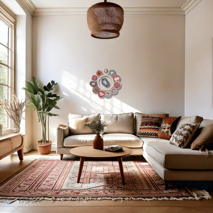 Sierra Mesa Agate Wall Art Set – 12 Piece | DIY Installation