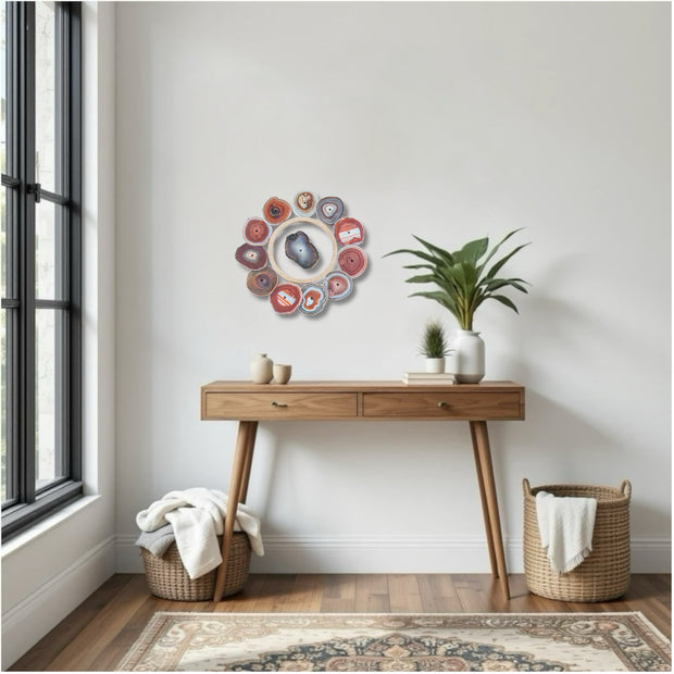 Sierra Mesa Agate Wall Art Set – 12 Piece | DIY Installation