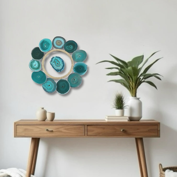 Laguna Glow Agate Wall Art Set – 13 Piece | DIY Installation