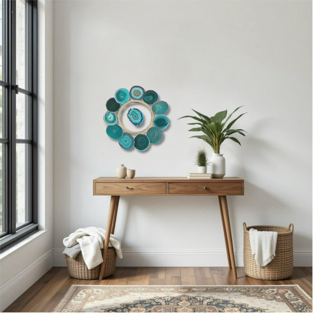 Laguna Glow Agate Wall Art Set – 13 Piece | DIY Installation
