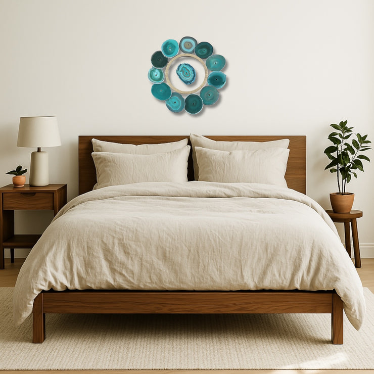 Laguna Glow Agate Wall Art Set – 13 Piece | DIY Installation