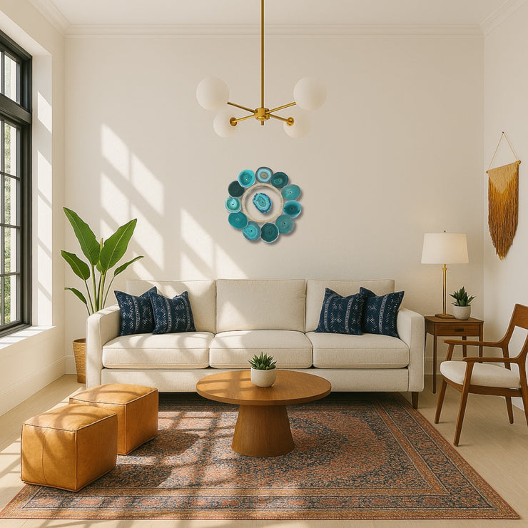 Laguna Glow Agate Wall Art Set – 13 Piece | DIY Installation